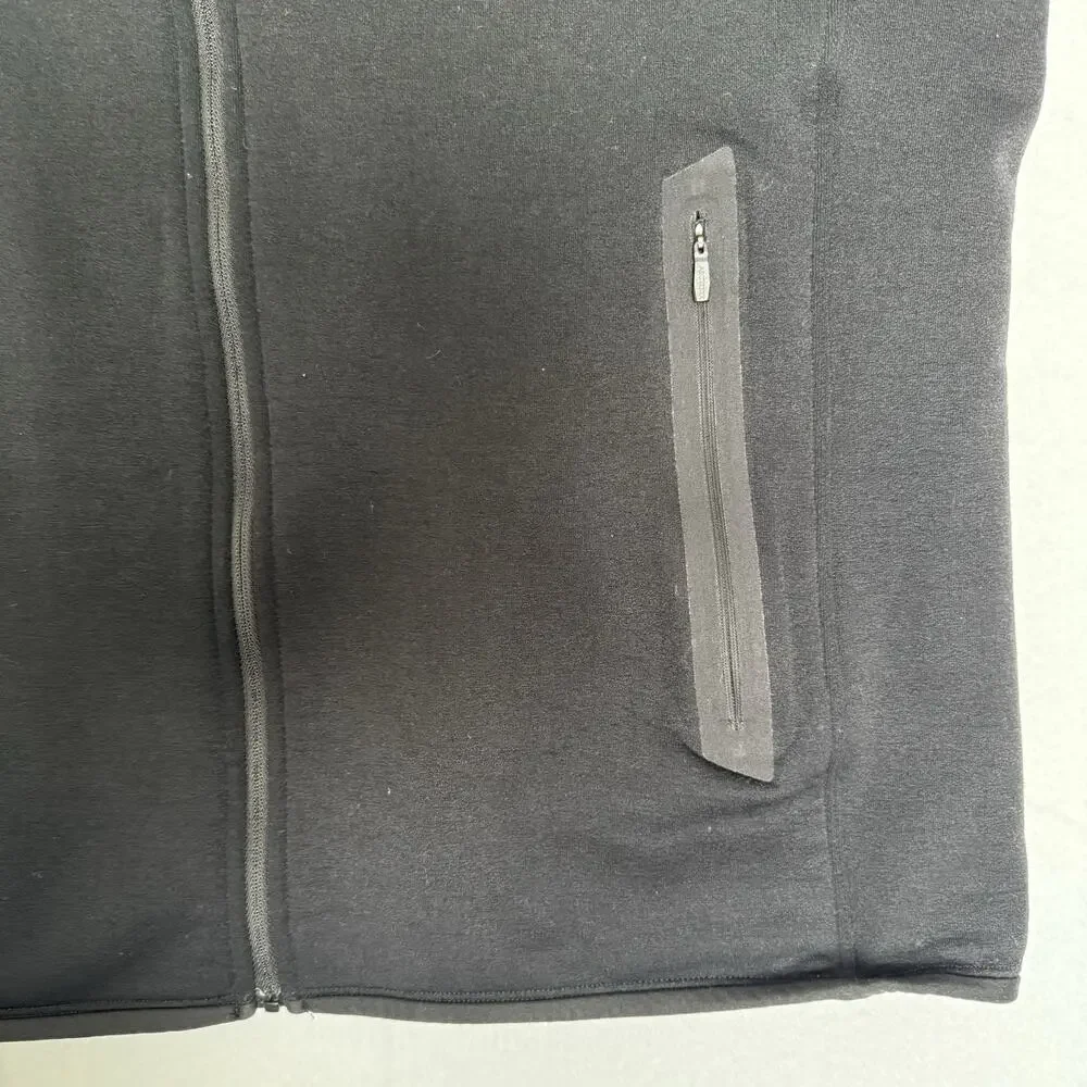 Arc'teryx Kyanite AR Men's Medium Fleece Full Zip Sweater Jacket Black Pockets